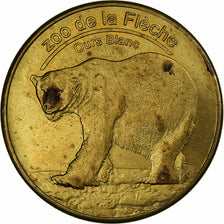 France, Jeton, Zoo de la Flèche, Ours Blanc, 2016, Cupronickel aluminium, TTB