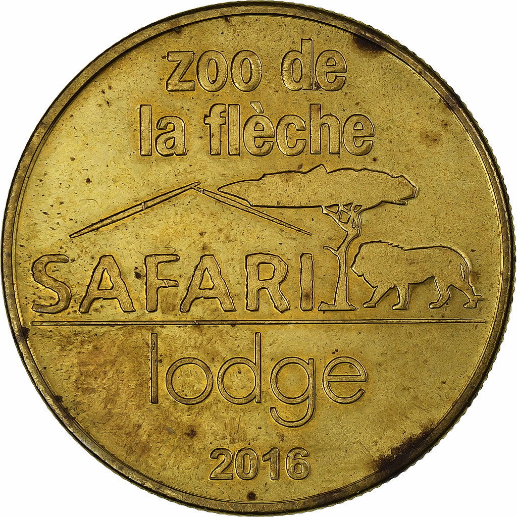 France, Token, Zoo de la Flèche, 2016, Copper-Nickel-Aluminum, EF(40-45)