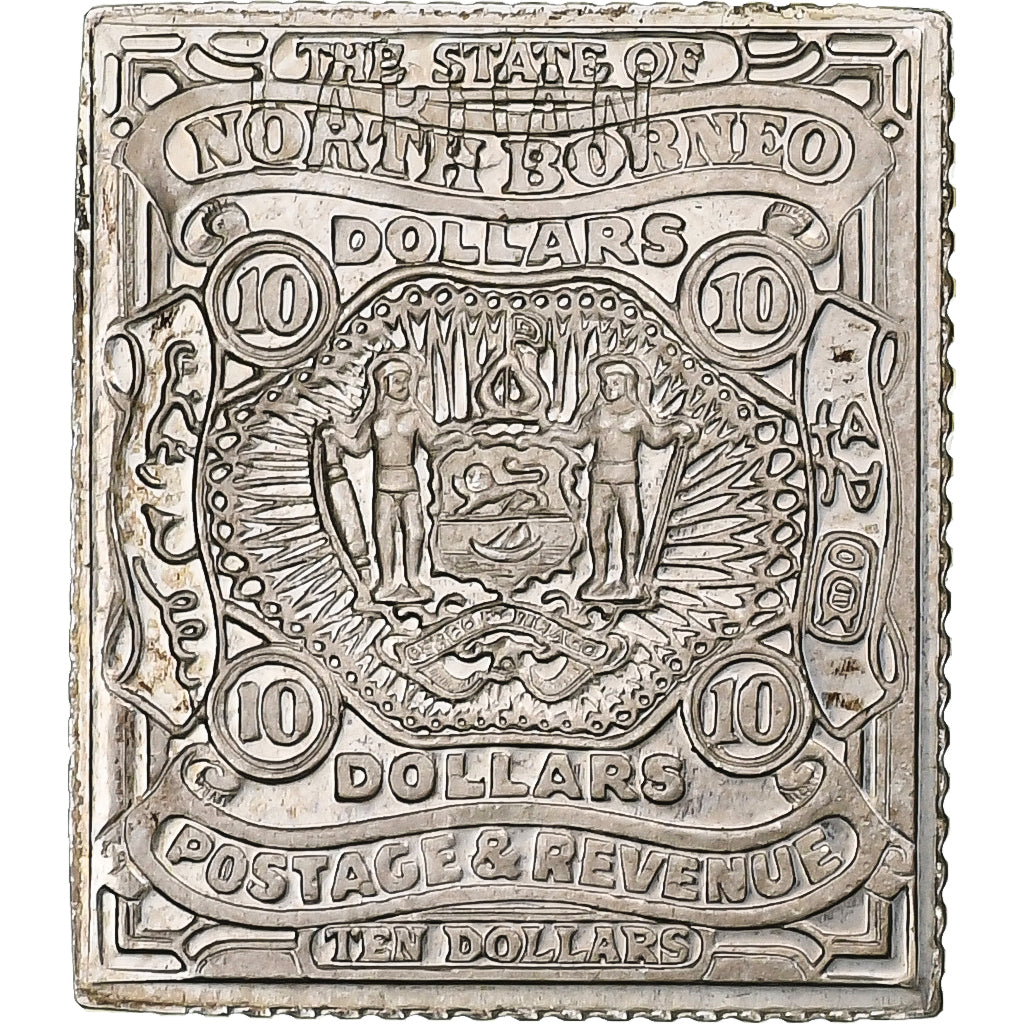 France, Timbre, The State of North Borneo, Silver, AU(55-58)