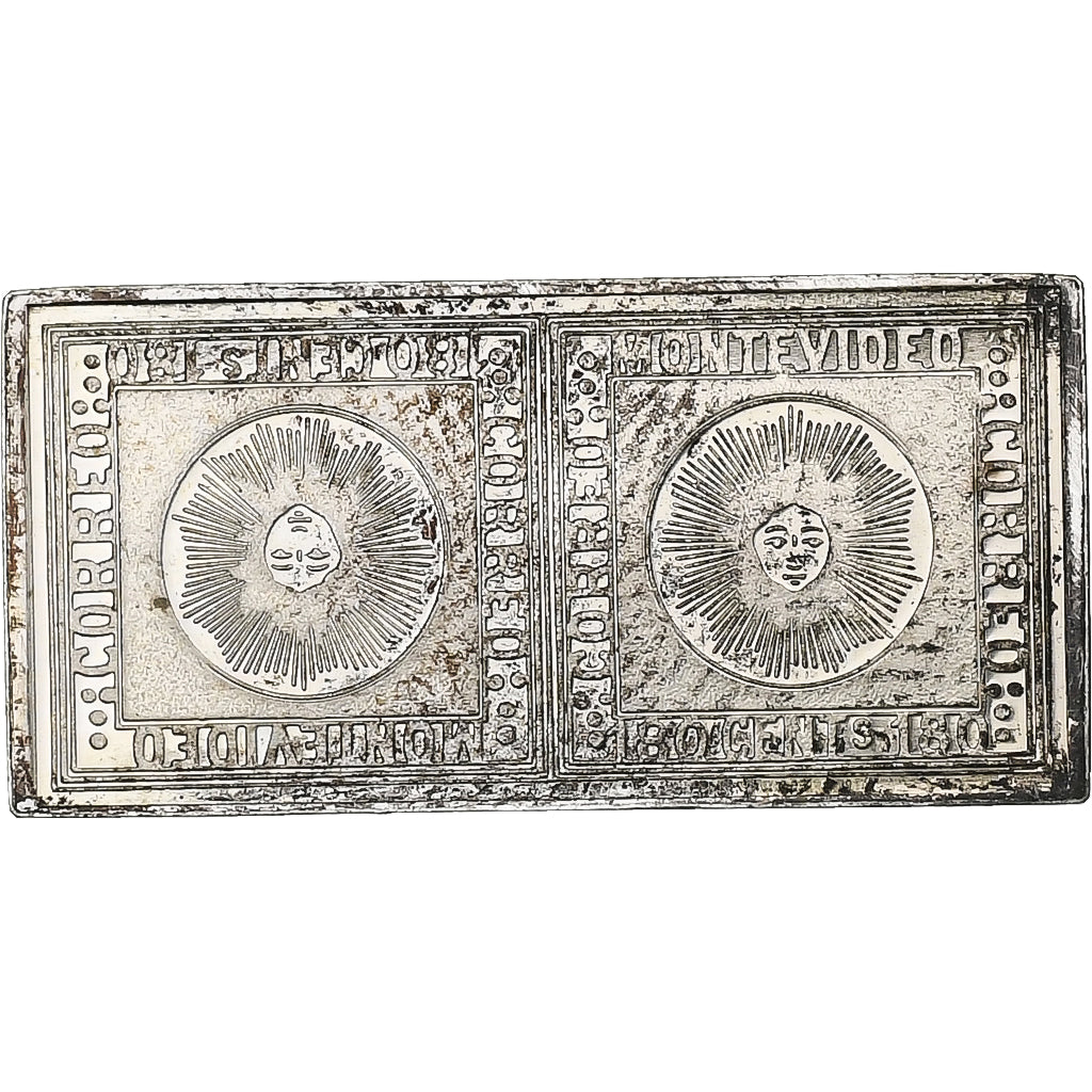 Frankreich, Timbre, Correo Montevideo, Silber, VZ