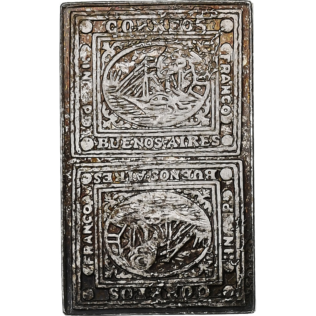 France, Timbre, Correos Buenos-aires, Silver, AU(55-58)