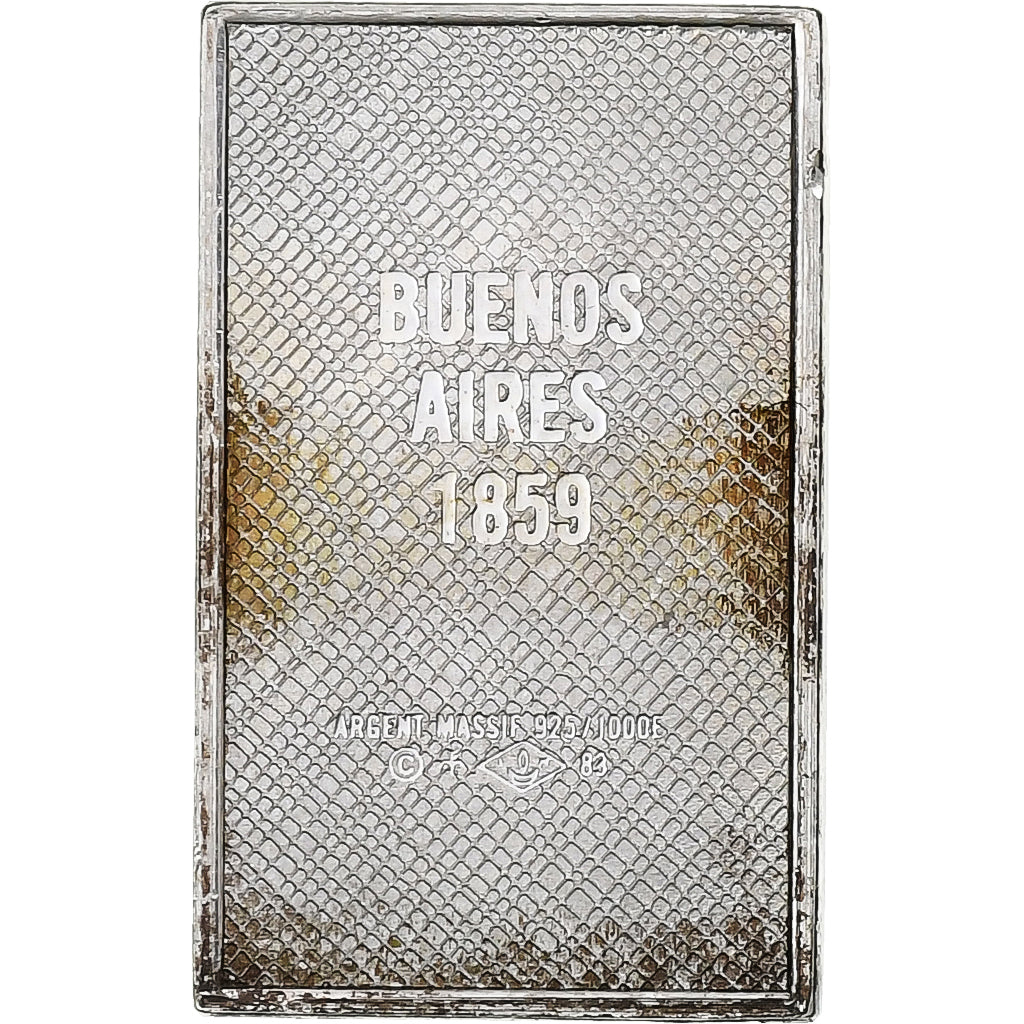 France, Timbre, Correos Buenos-aires, Silver, AU(55-58)
