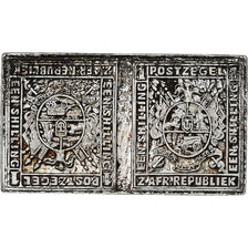 France, Timbre, Tansvaal, South Africa, Silver, AU(55-58)