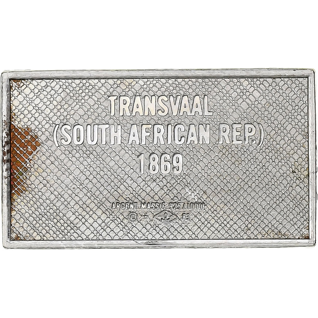 France, Timbre, Tansvaal, South Africa, Silver, AU(55-58)