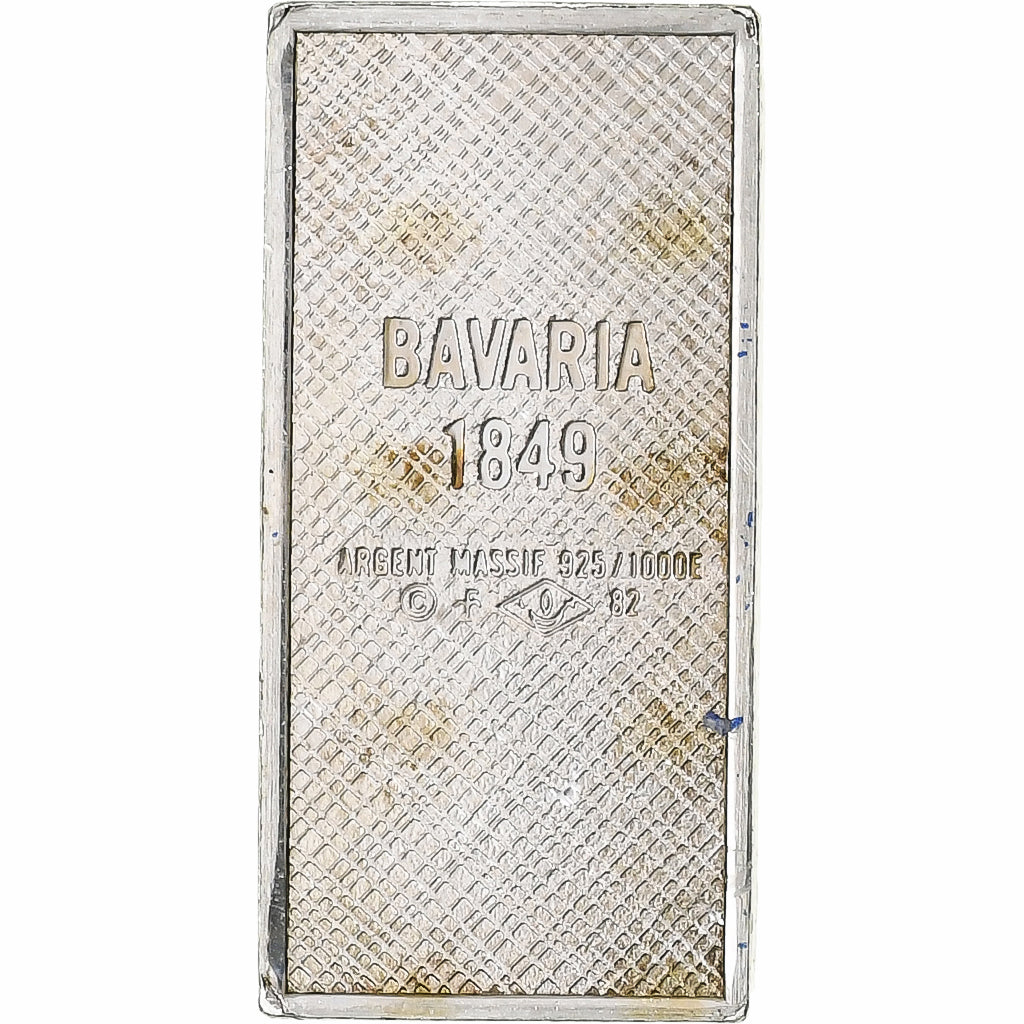 France, Timbre, Ein Kreuzer Bayern, Argent, SUP