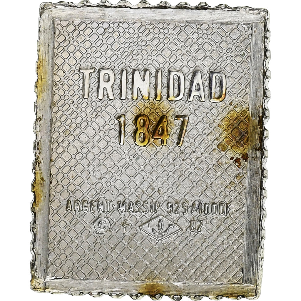 France, Timbre, Trinidad, Silver, AU(55-58)