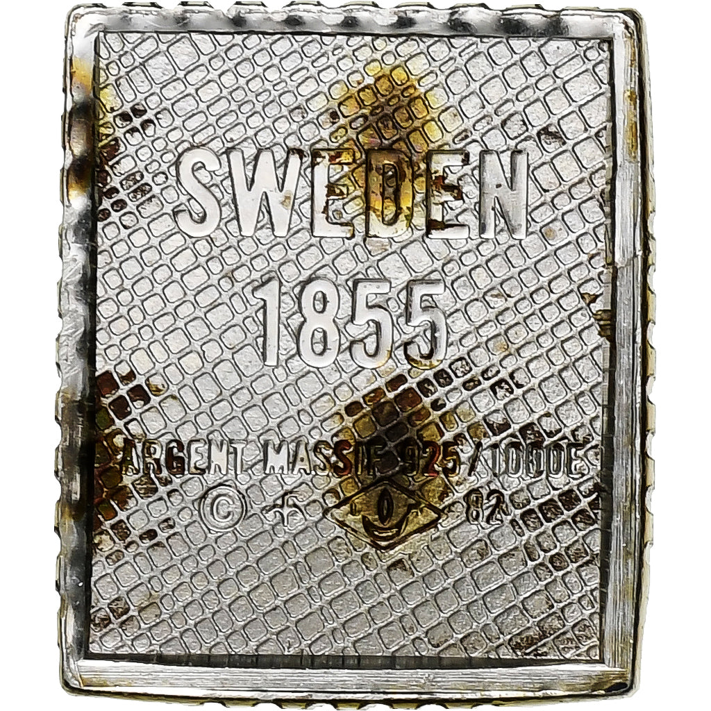 Frankrijk, Timbre, Sweden, 3 Skill, Zilver, PR