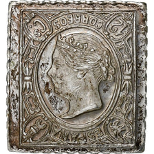 France, Timbre, Espana, 12 Correos, Argent, SUP