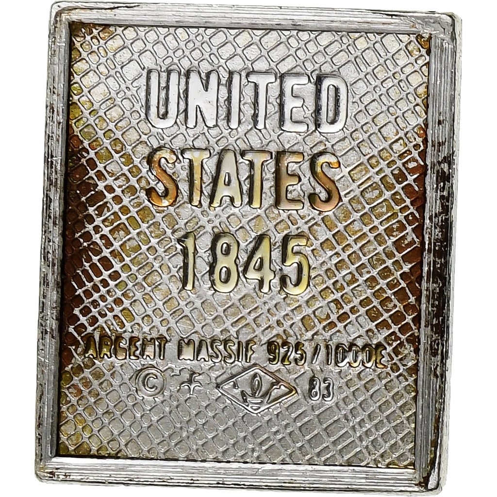 France, Timbre, Saint Louis Post Office, Silver, AU(55-58)