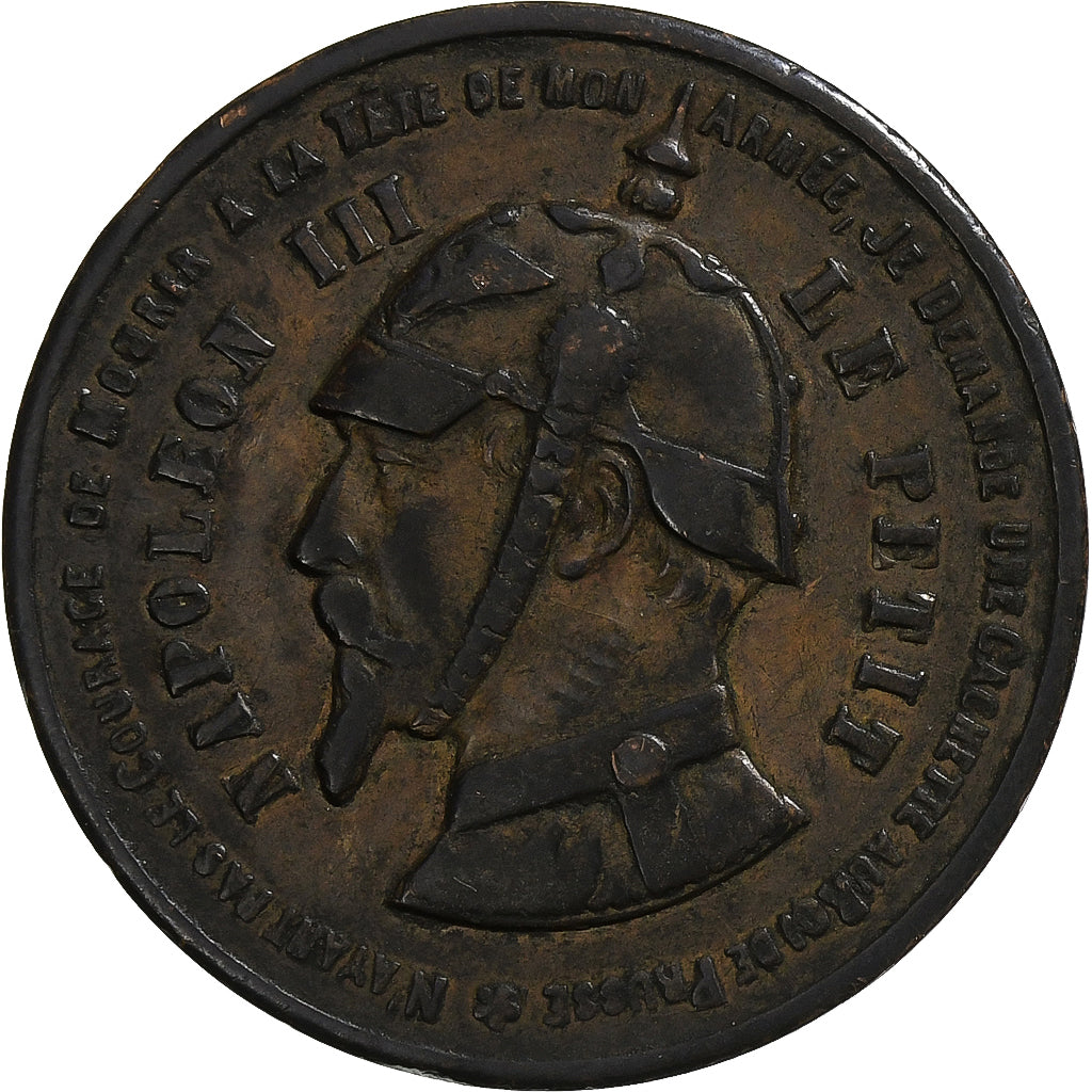 Frankreich, 10 Centimes, Napoléon III, Sedan, 1870, Satirique, Bronze, SS
