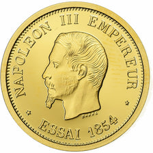 France, Medal, Réplique Essai 50 Francs Napoléon III, Gold, MS(64)