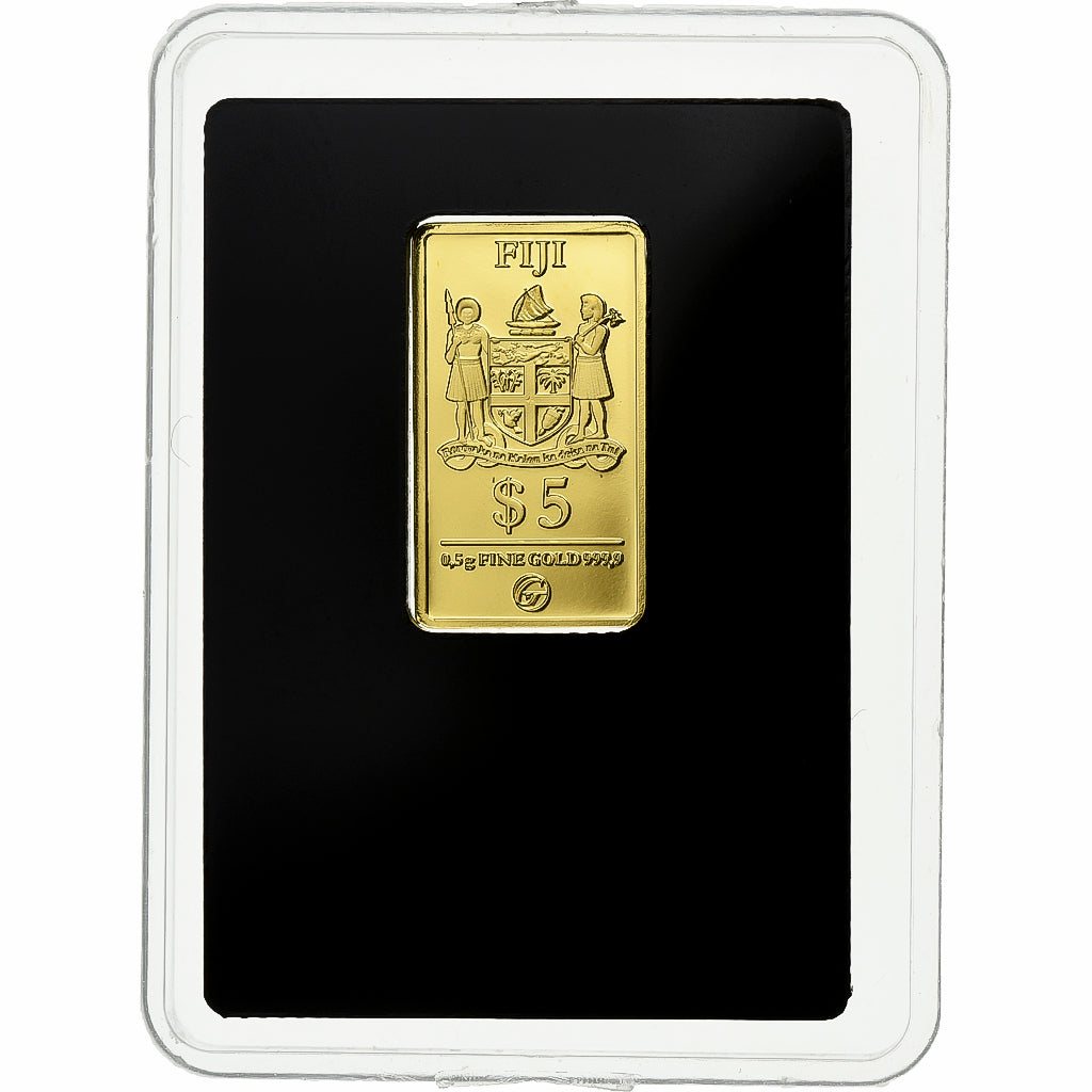 Fiji, 5 Dollars, Neuschwanstein Castle, 2017, 0,5 g,999 millièmes, Oro, SC+