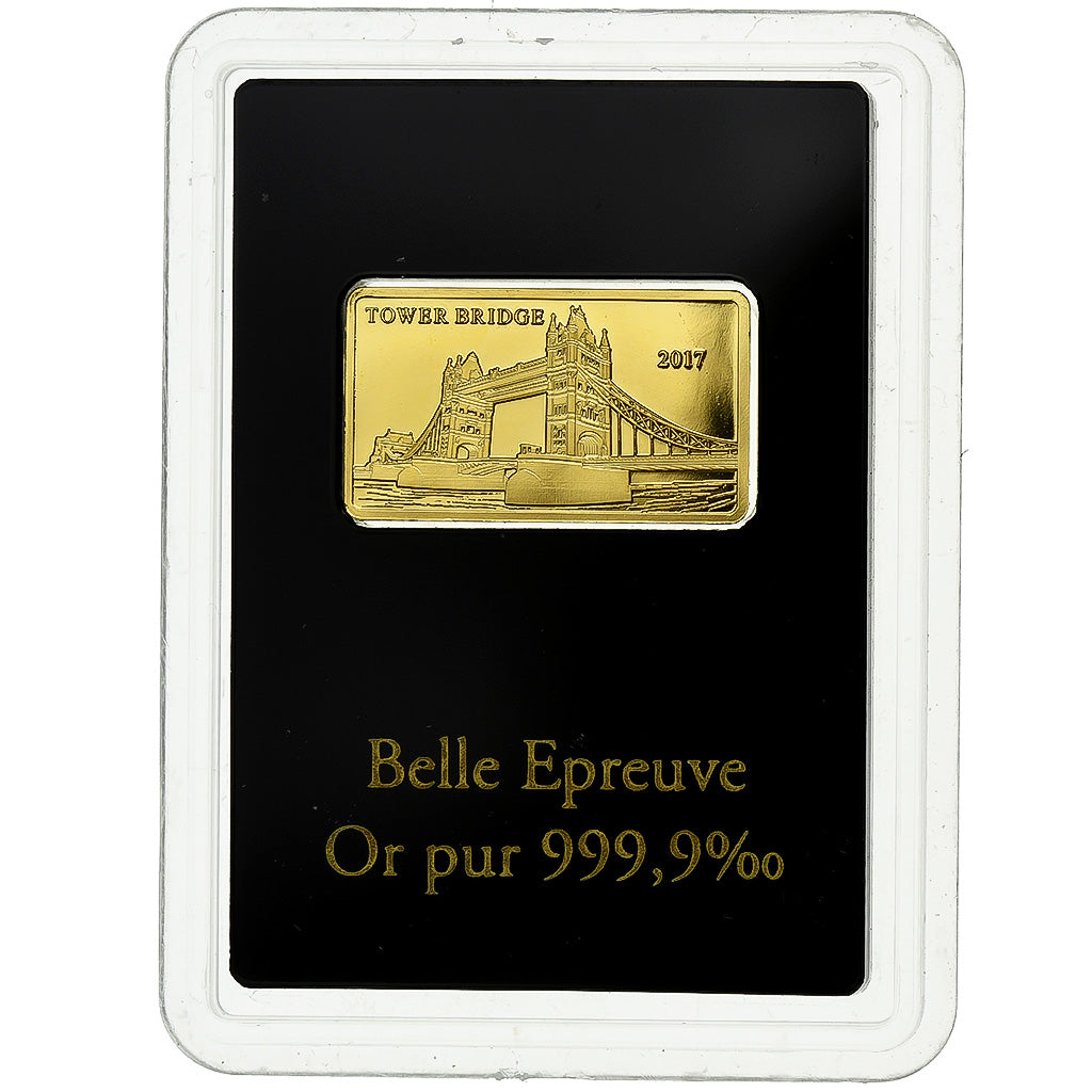 Fiji, 5 Dollars, Tower Bridge, London, 2017, 0,5 g,999 millièmes, Gold, MS(64)