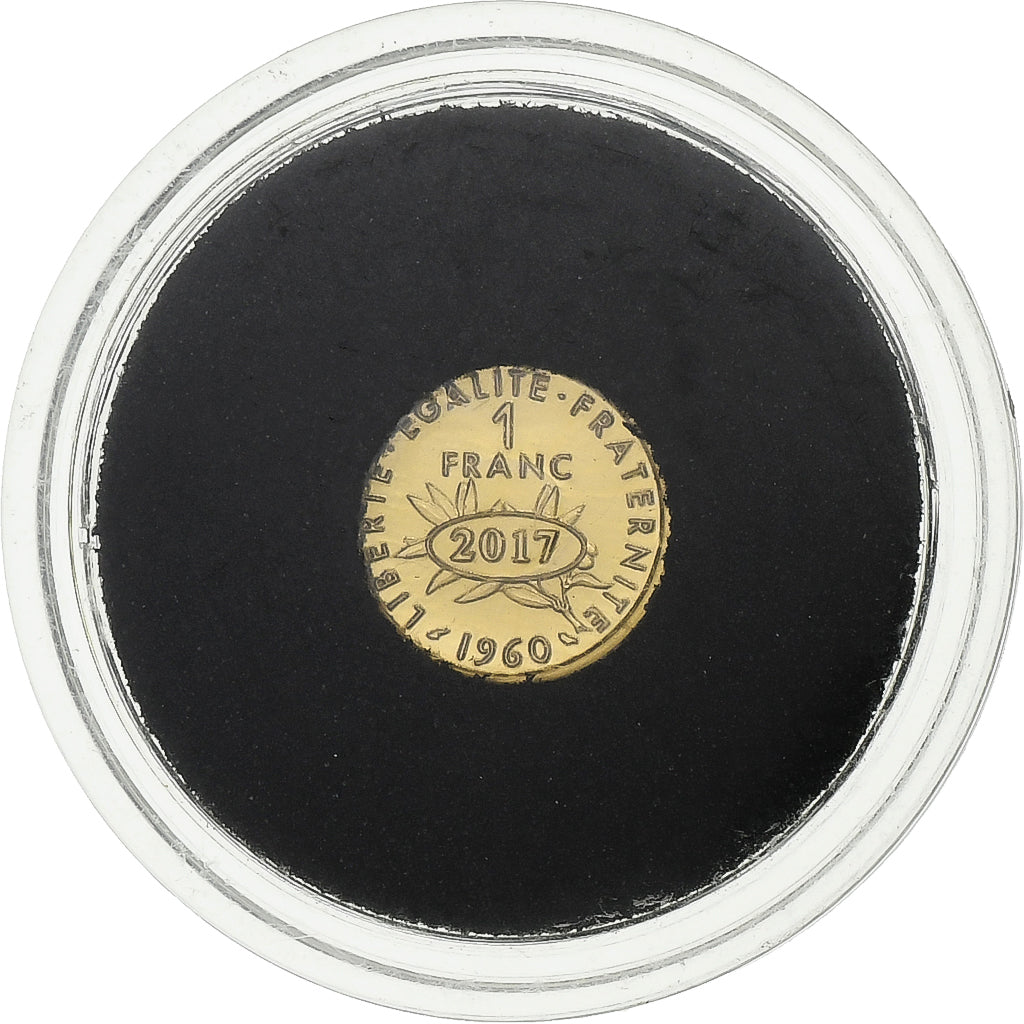 France, Medal, Franc Semeuse 1960, 2017, Gold, MS(63)