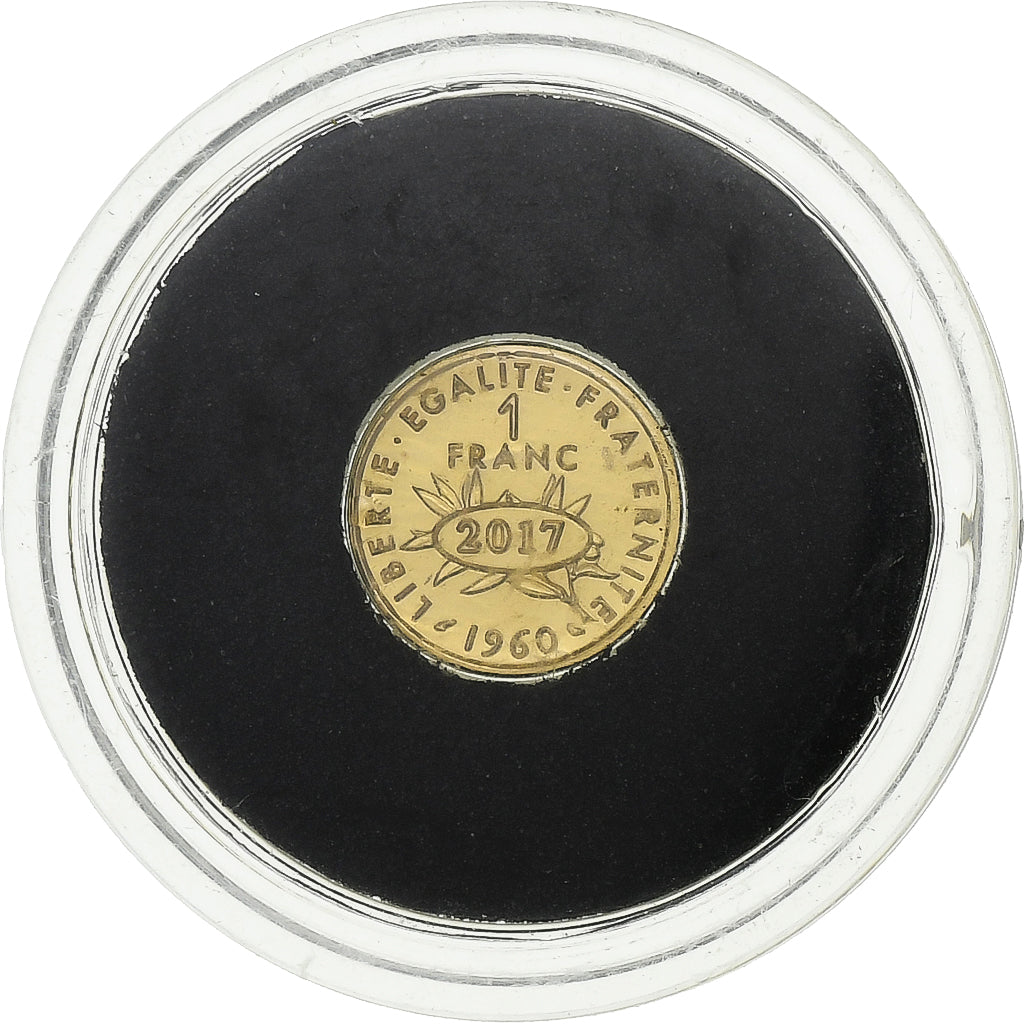 France, Medal, Franc Semeuse 1960, 2017, Gold, MS(63)