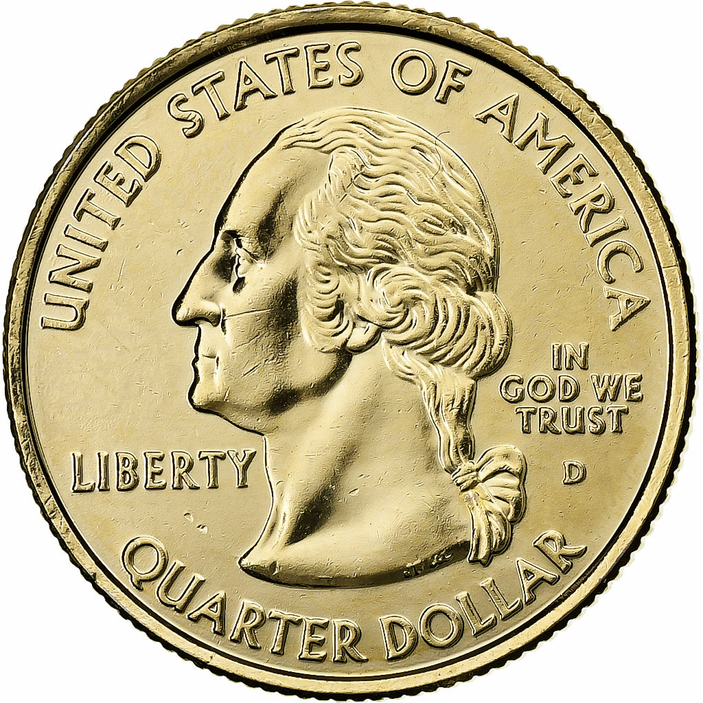 Estados Unidos, Quarter, Quarter Dollar, 2007, U.S. Mint, Utah 1896, Cobre -