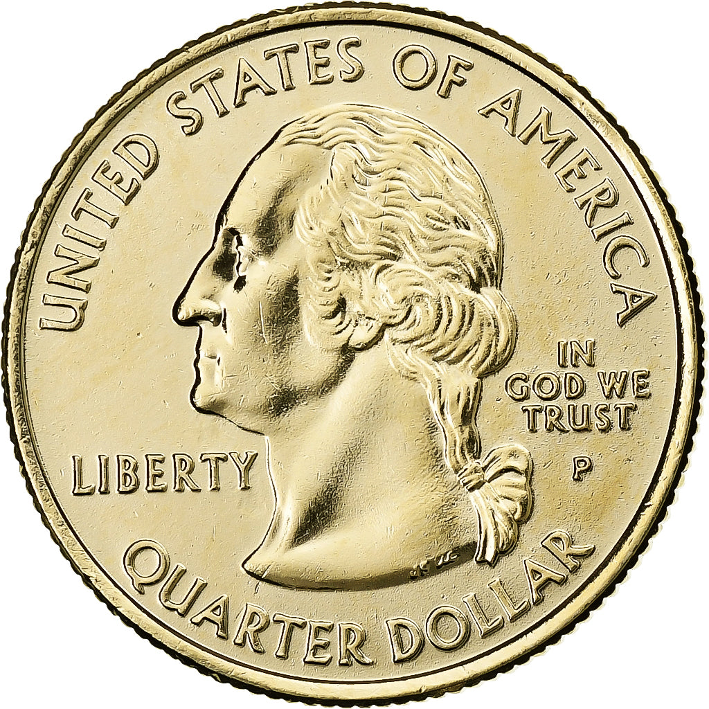 United States, Quarter, Quarter Dollar, 2007, U.S. Mint, Alabama 1819