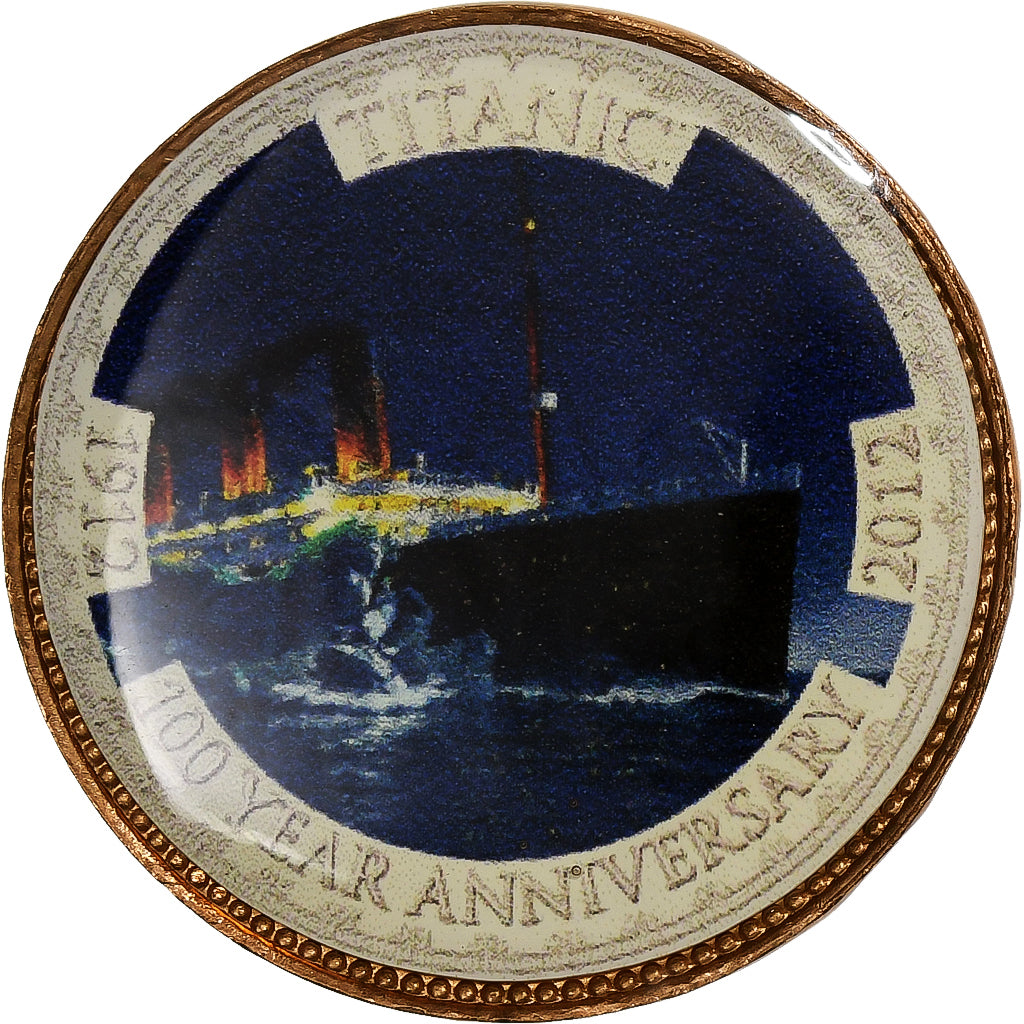 Grã-Bretanha, Elizabeth II, 1/2 Penny, Titanic, 100 Ans, 1966, Bronze, MS(64)