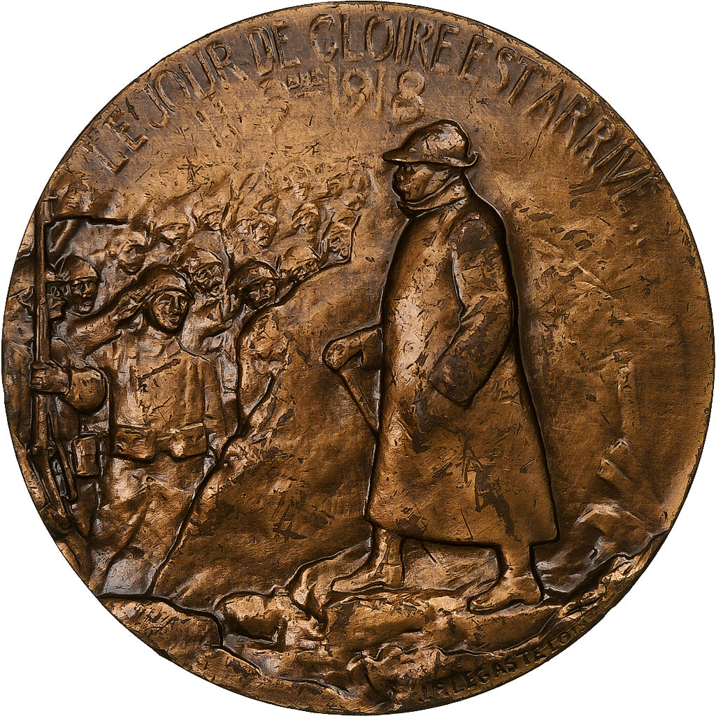 France, Médaille, Georges Clemenceau, Bronze, Legastelois, TTB+