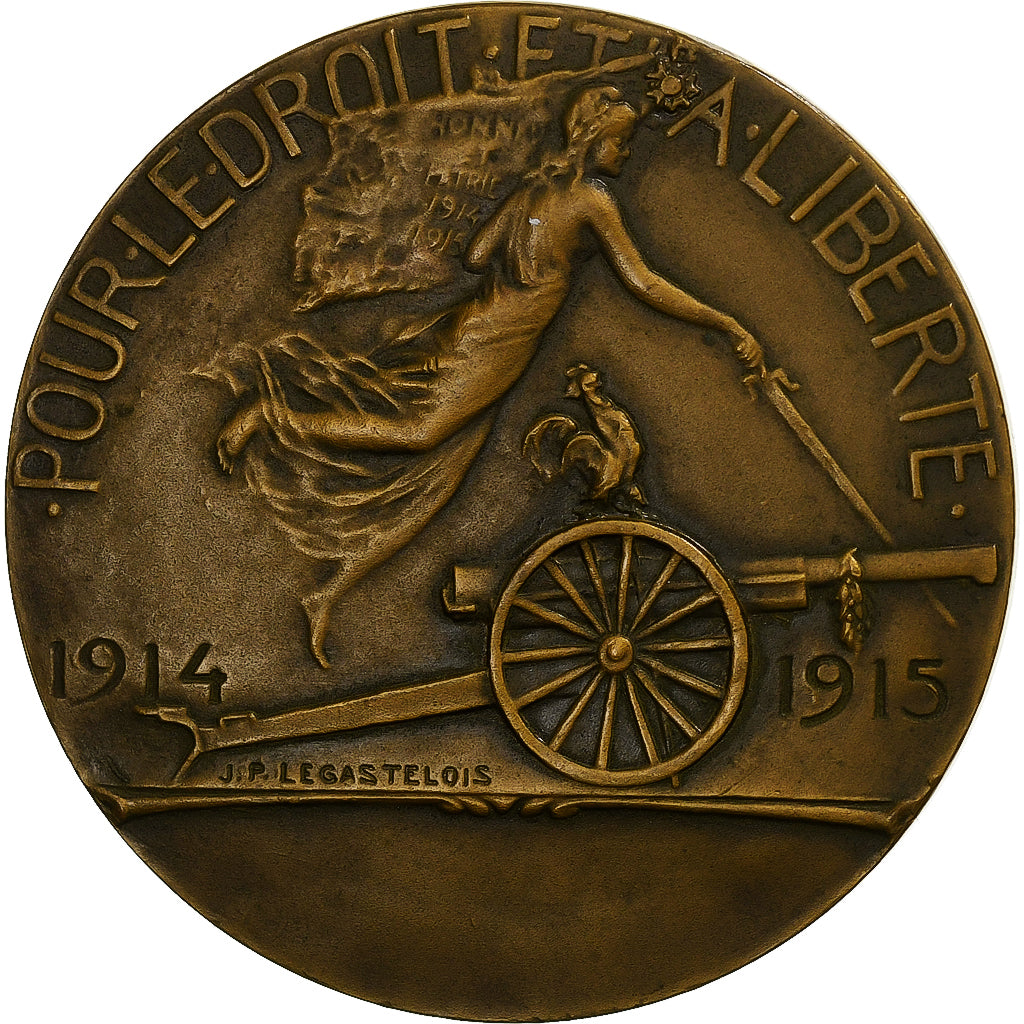 France, Médaille, Généralissime Joffre, Bronze, Legastelois, SUP