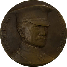 Frankrijk, Medaille, Général Pershing, Lafayette, 1917, Bronzen, Ovide