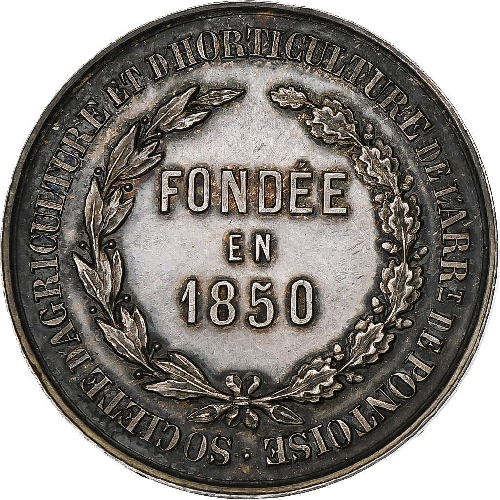 Francja, medal, Société d'Agriculture et d'Horticulture de Pontoise, 1850