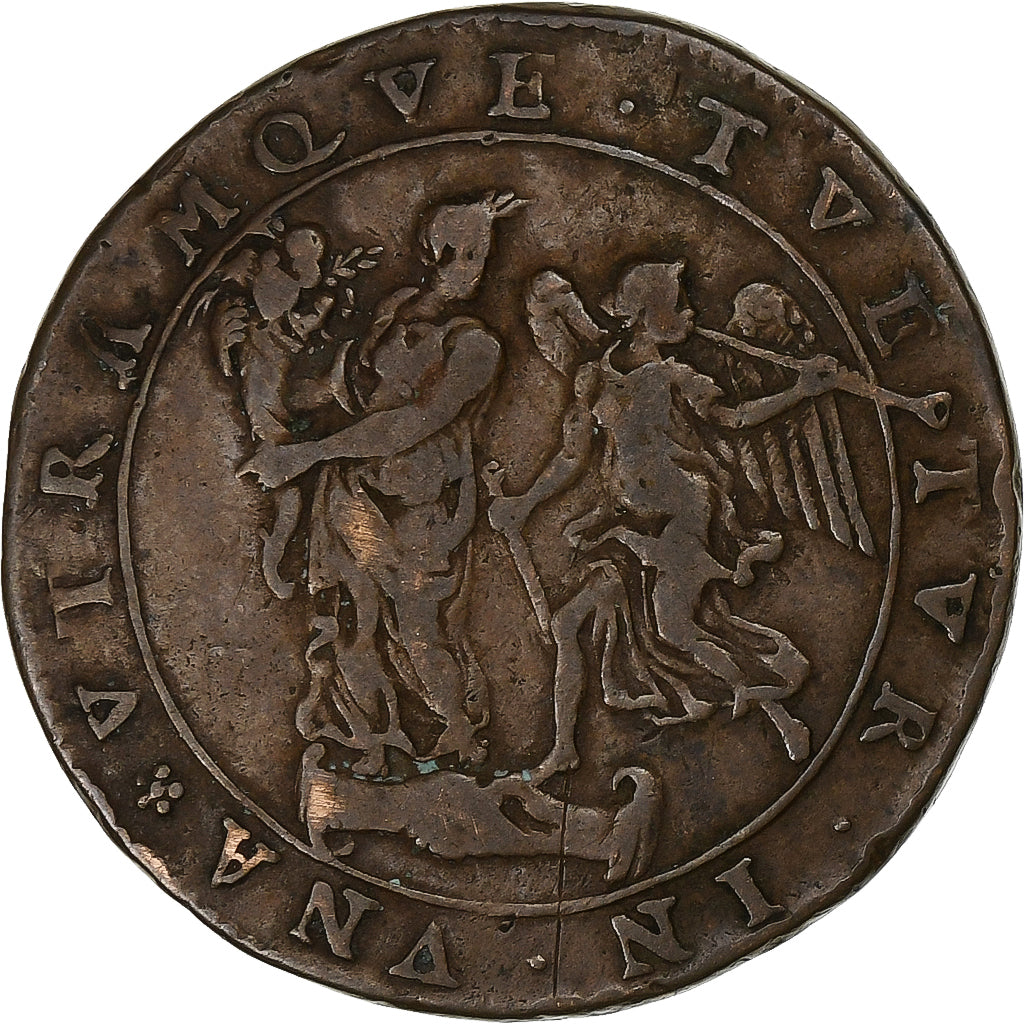 France, Token, Louis XIV Le Grand, Copper, VF(20-25)