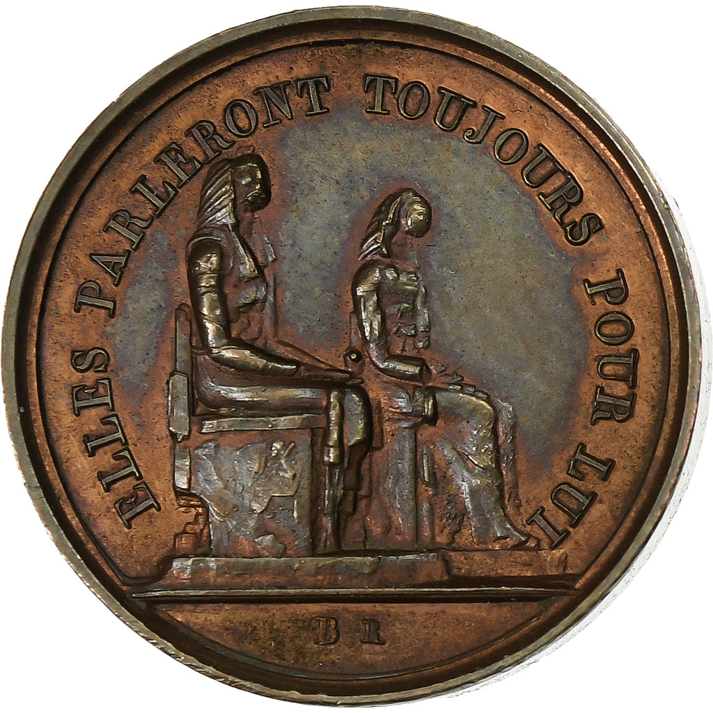 France, Medal, Vivant Denon, Bronze, Galle, MS(63)