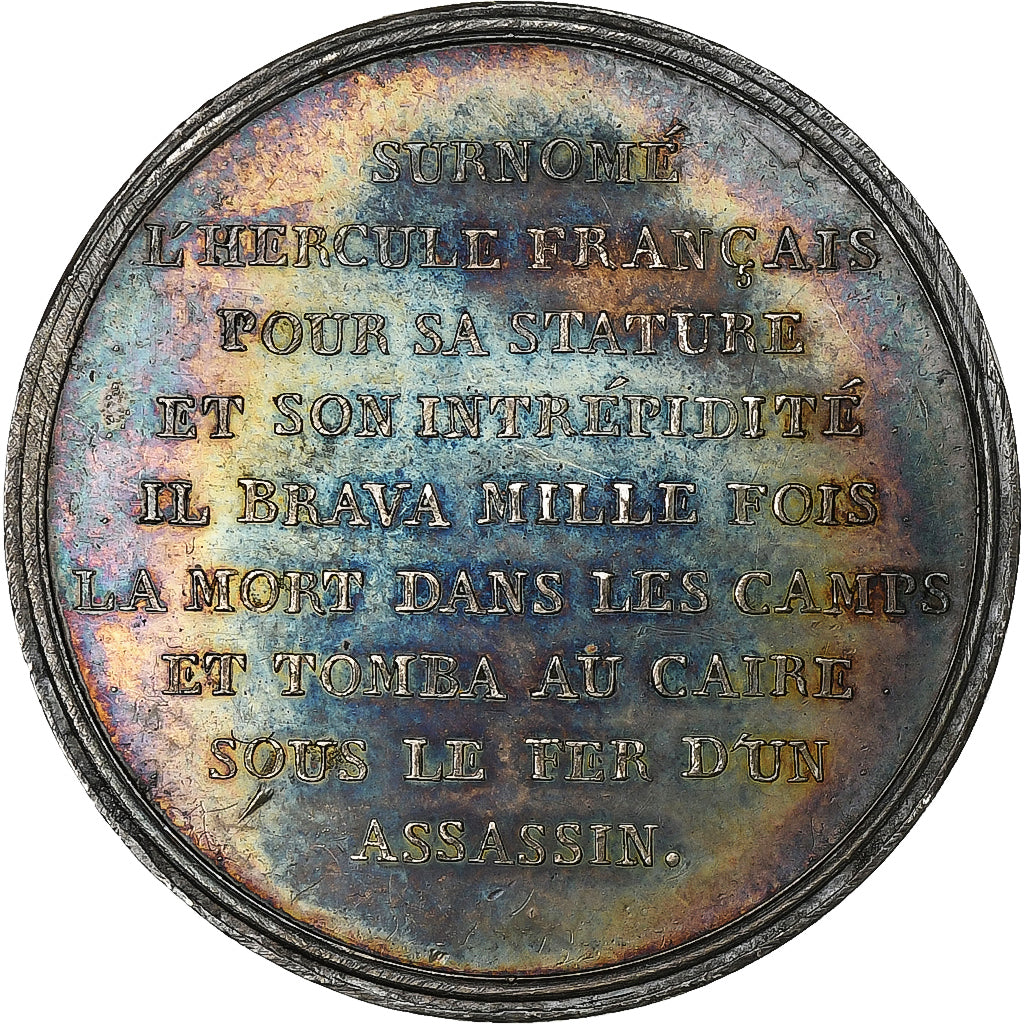Francia, medaglia, Assassinat du Général Kleber au Caire, An 8 (1800)
