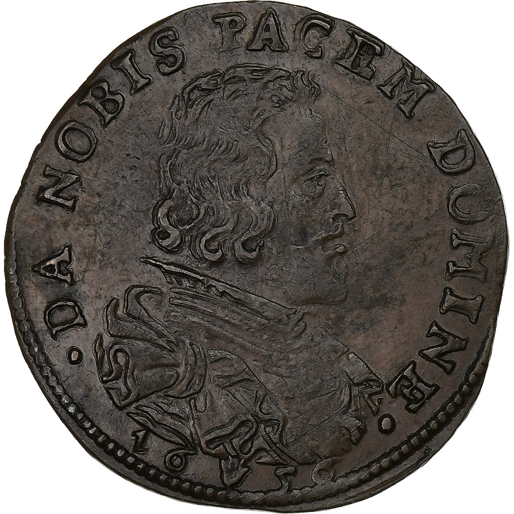 NEDERLANDS OOSTENRIJK, Token, Désir de Paix, 1656, Koper, ZF+