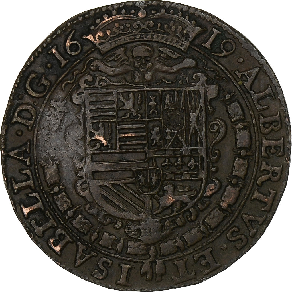 AUSTRIAN NETHERLANDS, Token, Evènements en Autriche, Bouclier de Pallas, 1619