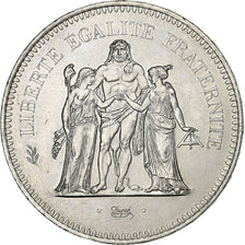 France, 50 Francs, Hercule, 1977, Paris, Silver, MS(60-62), Gadoury:882