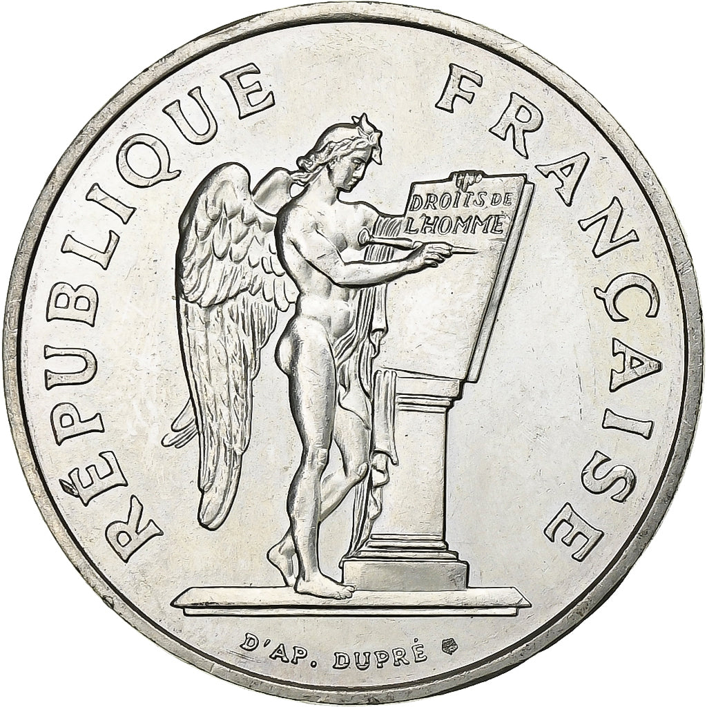France, 100 Francs, Droits de l'Homme, 1989, Argent, SUP, Gadoury:904, KM:970
