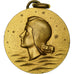 France, Medal, Compagnie Générale Transatlantique, France, 1962, Gilt Bronze