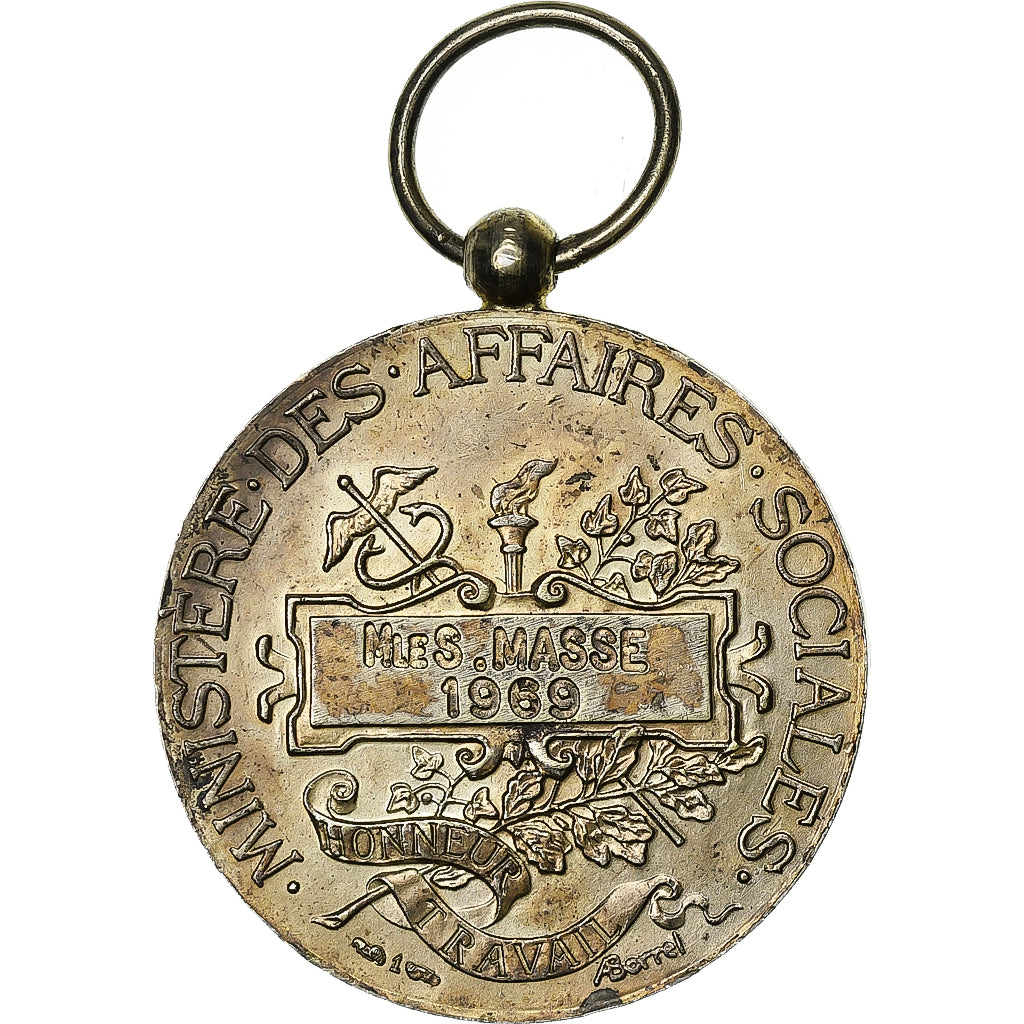 Frankrijk, Ministère des Affaires Sociales, Medaille, 1969, Heel goede staat