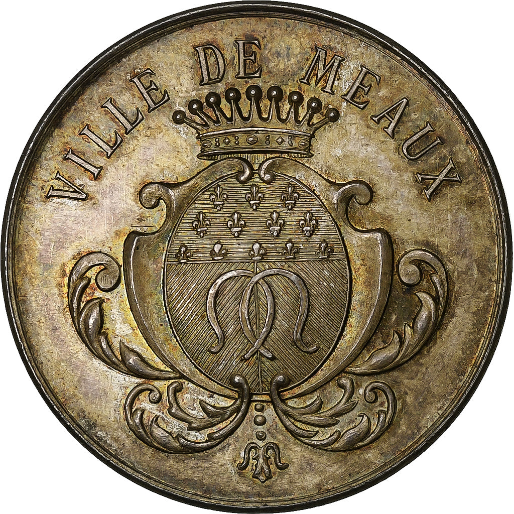 France, Token, Caisse d'Epargne de Meaux, Silver, AU(55-58)