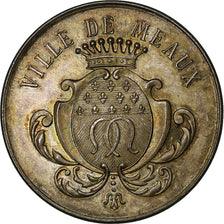 France, Token, Caisse d'Epargne de Meaux, Silver, AU(55-58)