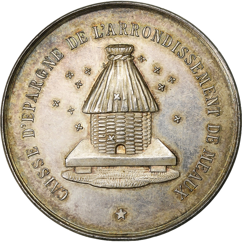 France, Token, Caisse d'Epargne de Meaux, Silver, AU(55-58)