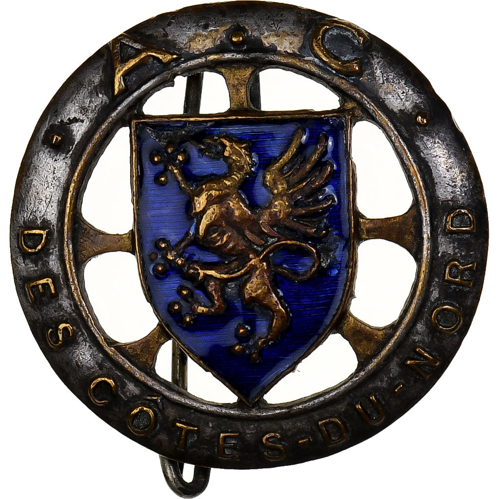 France, Broche, A.C Côtes du Nord, Métal, TB+