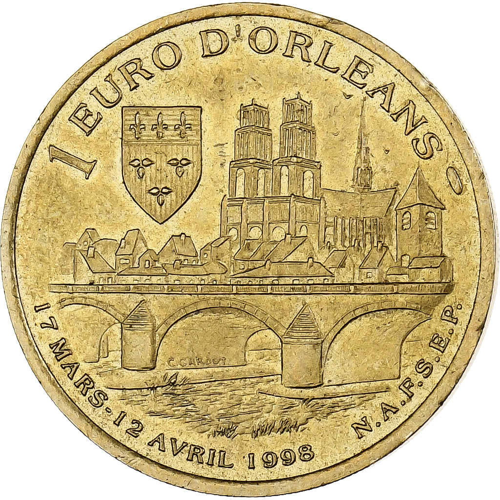 Francja, Euro, Orléans, 1998, Cupro-aluminium-nickel, AU(50-53)