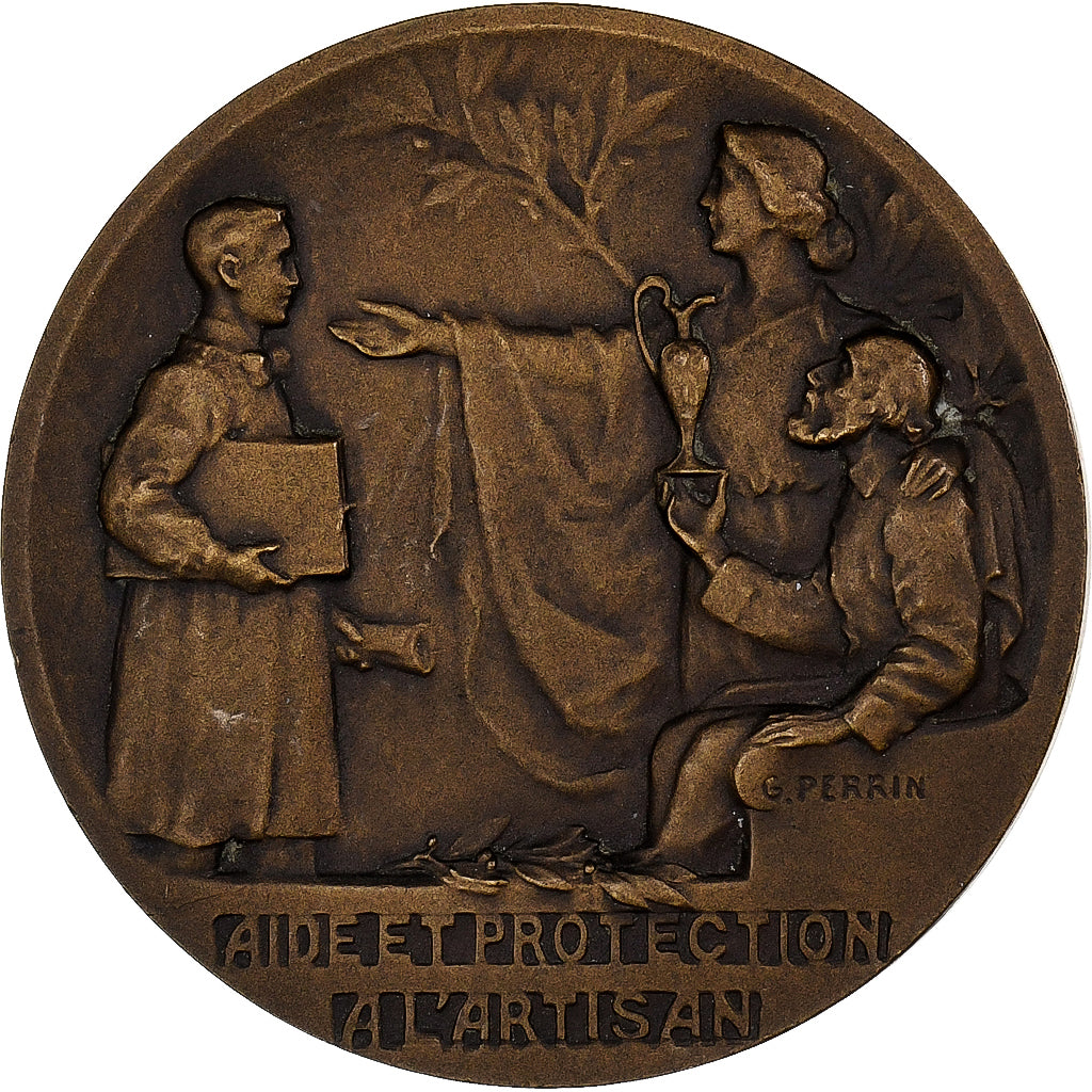 França, medalha, Confédération Générale de l'Artisanat Français, 1922