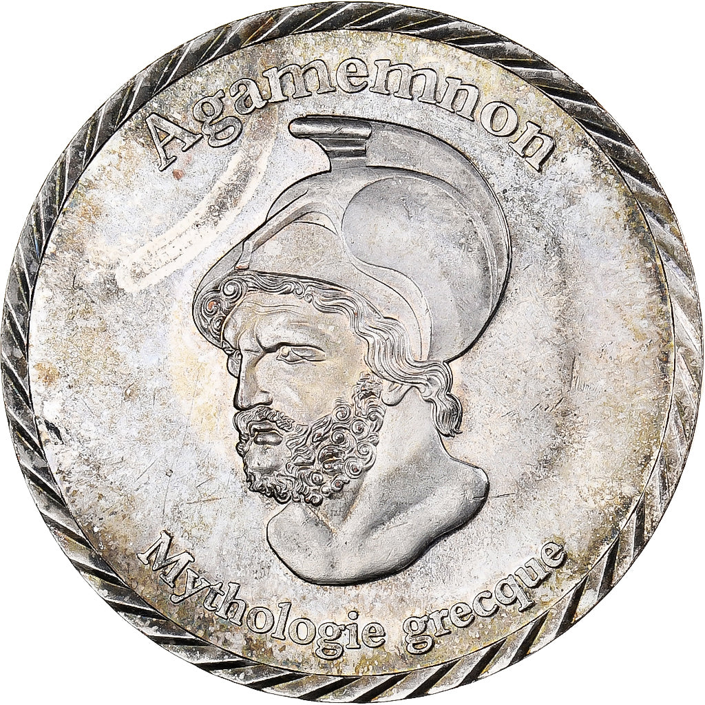 França, medalha, Mythologie Grecque, Agamemnon, Cobre-níquel, AU(50-53)