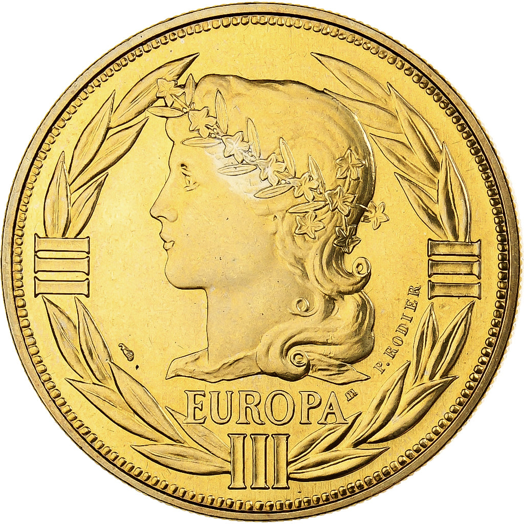 Frankrijk, Medaille, Ecu Europa, Marianne, 1992, Bronze Florentin, Rodier, FDC