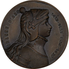 France, Medal, Jeanne d'Arc, Ville du Mans, 1920, Bronze, Corbierre, MS(63)