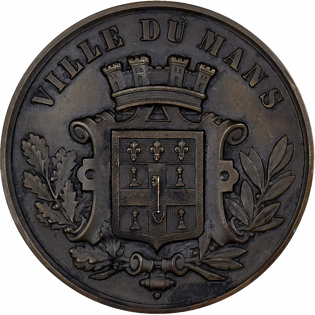 France, Medal, Jeanne d'Arc, Ville du Mans, 1920, Bronze, Corbierre, MS(63)