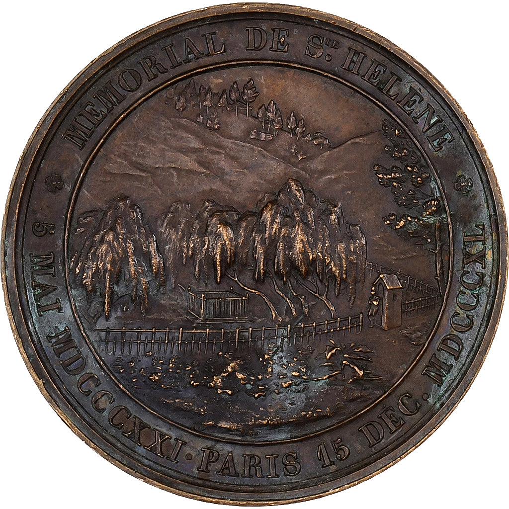 Francia, medaglia, Napoléon Ier, Mémorial de Saint Hélène, 1815, Rame, Bovy