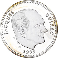 France, Medal, Ve République, Jacques Chirac, 1995, Silver, MS(65-70)