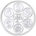 Francja, medal, Coq, Fin du Cours Légal du Franc, 2001, Srebro, MS(65-70)