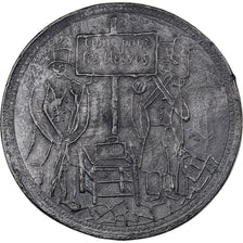 Francia, medalla, Lutte et Chute de la Royauté, 1848, Hojalata, MBC+