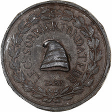 Francia, medalla, Club des Clubs, Le Citoyen Sobrier, Fondateur, 1848, Hojalata